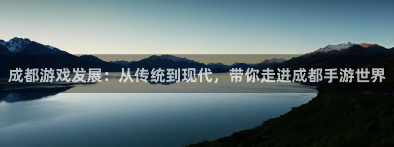 星空娱乐老版本：成都游戏发展：从传统到现代，带你走进成都手游