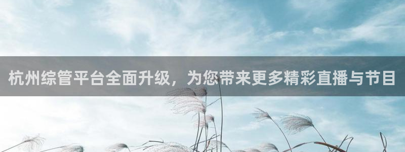 88看球nba直播：杭州综管平台全面升级，为您带来更多精彩直播与节目