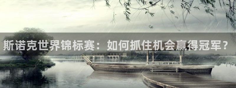 888看球直播吧：斯诺克世界锦标赛：如何抓住机会赢得冠军？